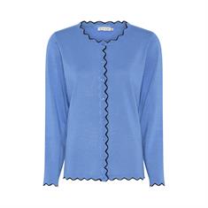 Micha vest blauw