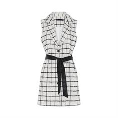 Micha vest ruit off white
